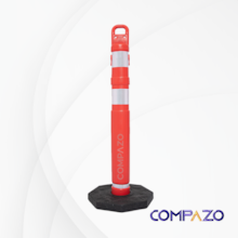 Balizador Tubular Tipo II com Alça Refletivo Laranja Kteli