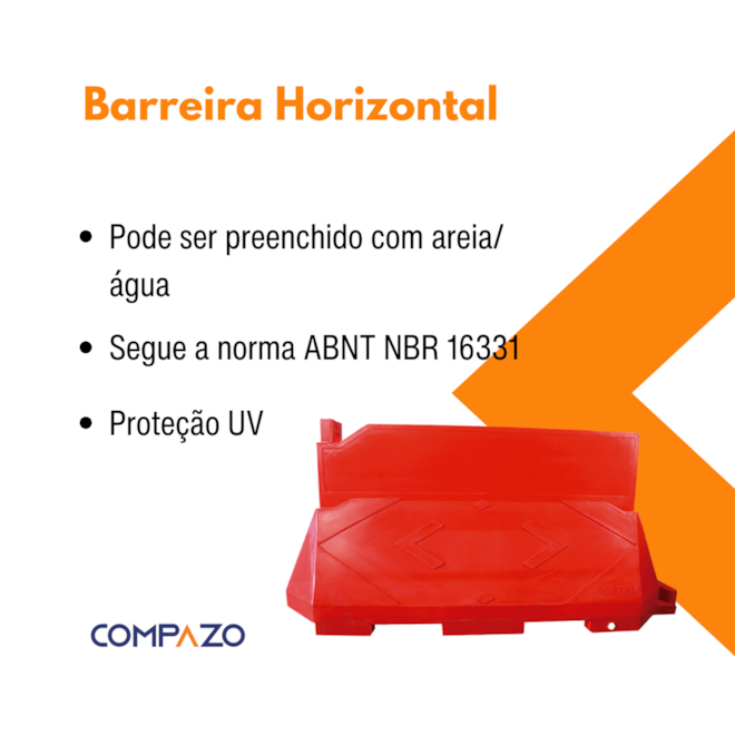 Barreira Horizontal Laranja