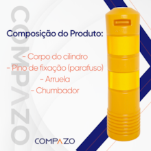 Cilindro Delimitador Tipo II Amarelo