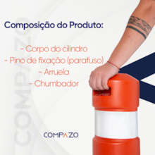 Cilindro Delimitador Tipo II Laranja