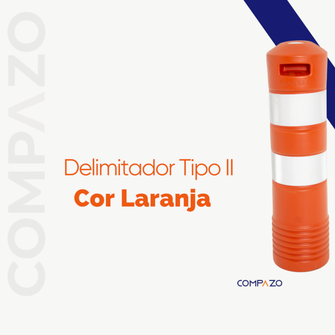 Cilindro Delimitador Tipo II Laranja