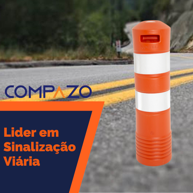 Cilindro Delimitador Tipo II Laranja