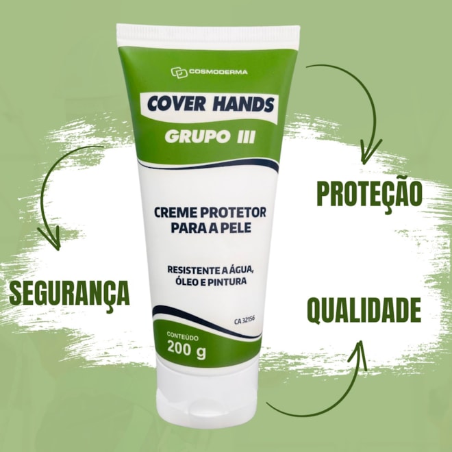 Creme Protetor para a Pele Cover Hands G3 200Gr | CA - 31.156