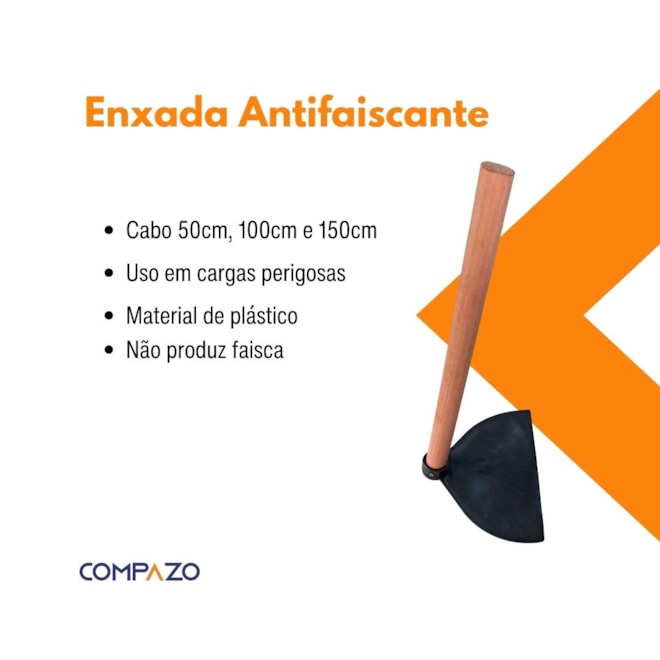 Enxada Antifaiscante Com Cabo 50CM