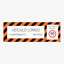 Faixa Refletiva Veiculo Longo Caminhão Placa Traseira