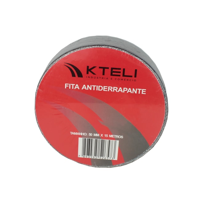 Fita Antiderrapante Preta Para Piso 50X15M