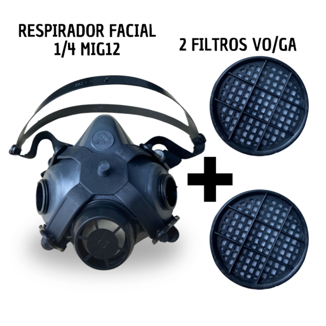 Respirador Semi Facial MIG 12 1/4 VO/GA - DESTRA | CA 27.999